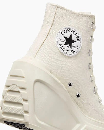 Converse Chuck 70 De Luxe Wedge Women Sneakers White / Black / White NZ | C-26174809
