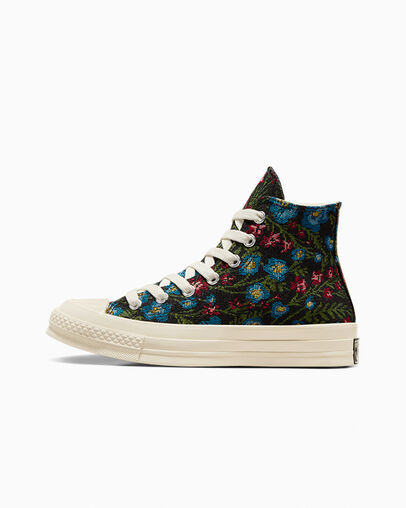 Converse Chuck 70 Floral Tapestry Women Sneakers Black / Beige White NZ | C-12406739