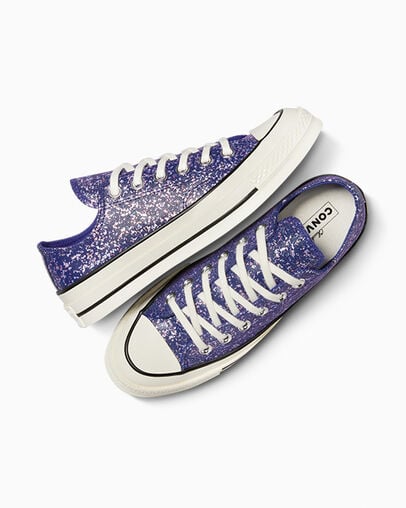 Converse Chuck 70 Glitter Women Sneakers Purple / Black NZ | C-07395619