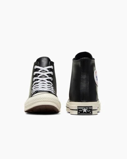 Converse Chuck 70 Leather Men Sneakers Black / White NZ | C-91258049