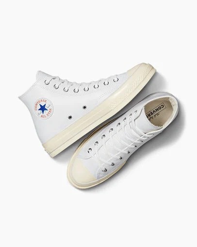 Converse Chuck 70 Leather Men Sneakers White NZ | C-57320949