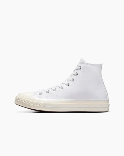Converse Chuck 70 Leather Men Sneakers White NZ | C-49276819