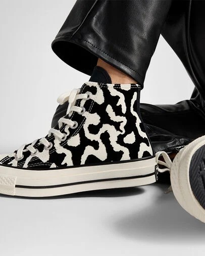 Converse Chuck 70 Leopard Remix Women Sneakers Black NZ | C-30957819