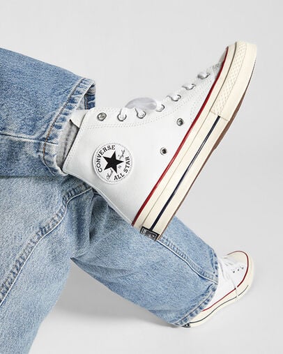 Converse Chuck 70 Men Canvas Shoes White / Dark Red NZ | C-27618509