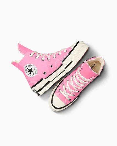 Converse Chuck 70 Plus Women Sneakers Pink / Black NZ | C-12389549