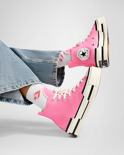 Converse Chuck 70 Plus Women Sneakers Pink / Black NZ | C-12389549