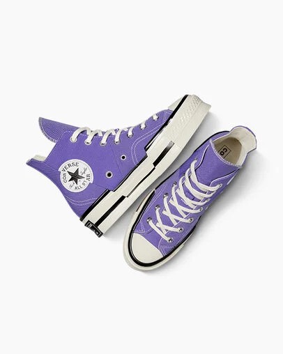 Converse Chuck 70 Plus Women Sneakers Purple / Black NZ | C-06953729