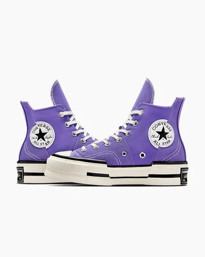 Converse Chuck 70 Plus Women Sneakers Purple / Black NZ | C-06953729