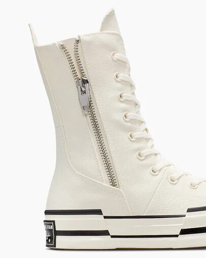 Converse Chuck 70 Plus XHi Men Sneakers White / Black NZ | C-05421639