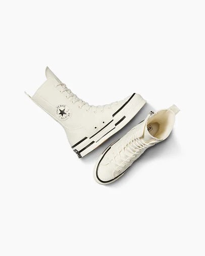 Converse Chuck 70 Plus XHi Men Sneakers White / Black NZ | C-05421639