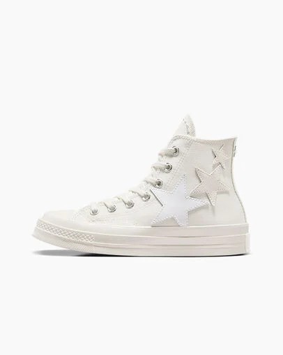 Converse Chuck 70 Stars Men Sneakers White / Beige NZ | C-16938549