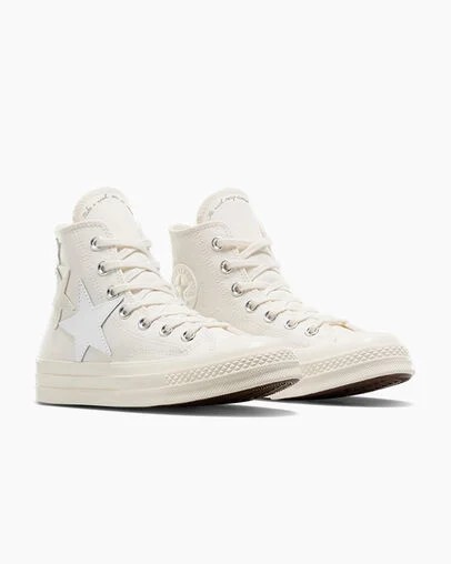 Converse Chuck 70 Stars Men Sneakers White / Beige NZ | C-16938549