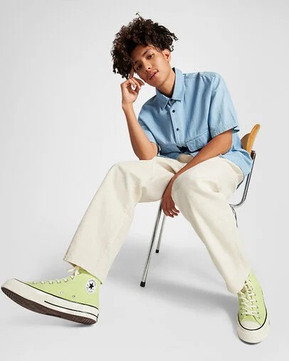 Converse Chuck 70 Women Canvas Shoes Green / Black NZ | C-32451079