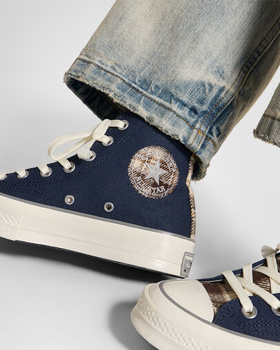 Converse Chuck 70 Women Canvas Shoes Navy / Grey NZ | C-30248659
