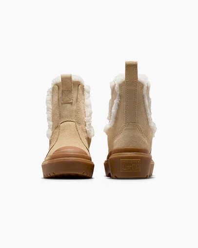 Converse Chuck Taylor All Star Chelsea Lugged Suede Kids' Sneakers Light Brown NZ | C-26054919