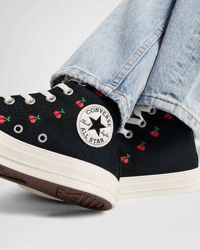 Converse Chuck Taylor All Star Cherries Women Sneakers Black / Red NZ | C-85347209