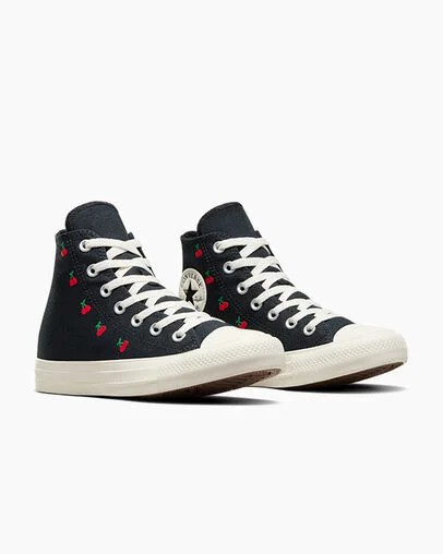 Converse Chuck Taylor All Star Cherries Women Sneakers Black / Red NZ | C-85347209