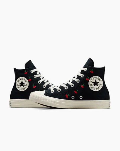 Converse Chuck Taylor All Star Cherries Women Sneakers Black / Red NZ | C-85347209
