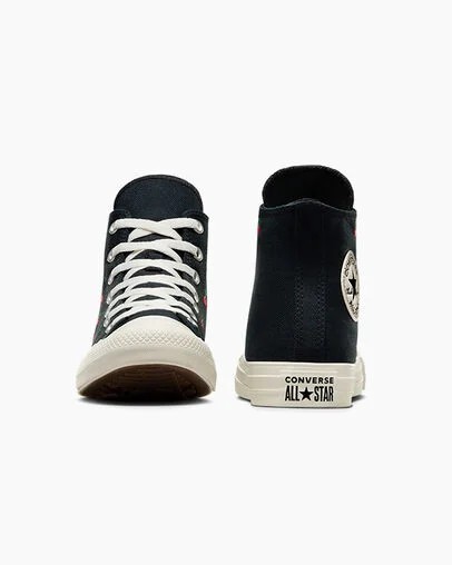 Converse Chuck Taylor All Star Cherries Women Sneakers Black / Red NZ | C-85347209