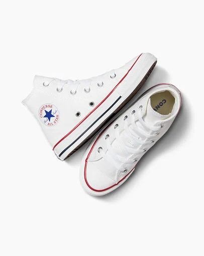 Converse Chuck Taylor All Star Classic Kids' Sneakers White NZ | C-10849379
