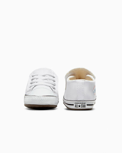 Converse Chuck Taylor All Star Cribster Kids' Canvas Shoes White / Beige White NZ | C-20345769