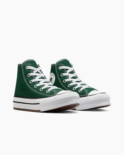 Converse Chuck Taylor All Star EVA Lift Kids' Platform Shoes Green / White / Beige White NZ | C-18632579