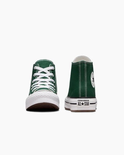 Converse Chuck Taylor All Star EVA Lift Kids' Platform Shoes Green / White / Beige White NZ | C-18632579