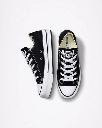 Converse Chuck Taylor All Star EVA Lift Platform Kids' Canvas Shoes Black / White NZ | C-47103899