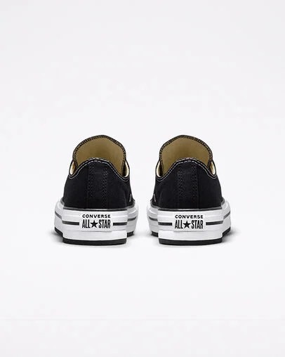 Converse Chuck Taylor All Star EVA Lift Platform Kids' Canvas Shoes Black / White NZ | C-47103899
