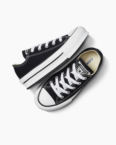 Converse Chuck Taylor All Star EVA Lift Kids' Platform Shoes Black / White NZ | C-54293109