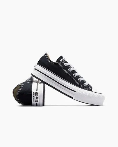Converse Chuck Taylor All Star EVA Lift Kids' Platform Shoes Black / White NZ | C-54293109