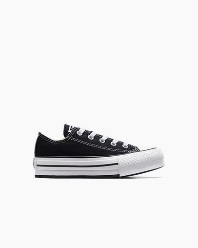 Converse Chuck Taylor All Star EVA Lift Kids\' Platform Shoes Black / White NZ | C-54293109