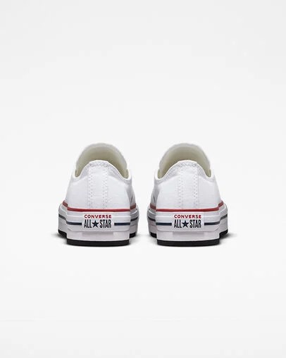 Converse Chuck Taylor All Star EVA Lift Kids' Platform Shoes White / Dark Red / Navy NZ | C-75216039