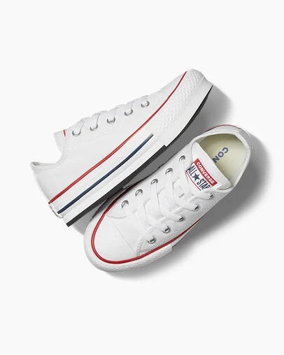 Converse Chuck Taylor All Star EVA Lift Kids' Platform Shoes White / Dark Red / Navy NZ | C-13458729
