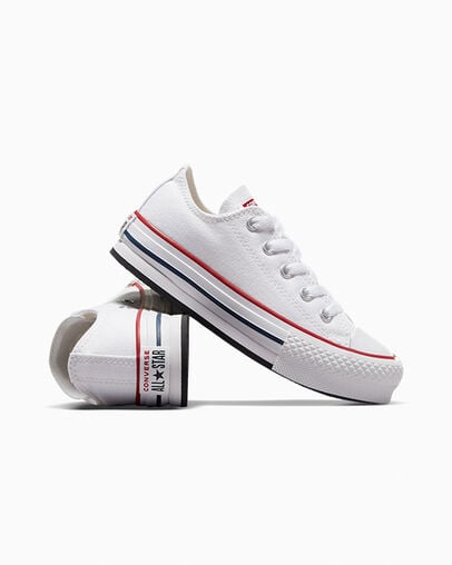 Converse Chuck Taylor All Star EVA Lift Kids' Platform Shoes White / Dark Red / Navy NZ | C-13458729