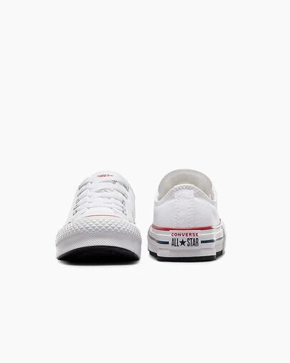 Converse Chuck Taylor All Star EVA Lift Kids' Platform Shoes White / Dark Red / Navy NZ | C-13458729