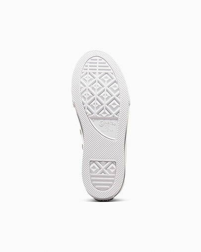 Converse Chuck Taylor All Star EVA Lift Leather Kids' Platform Shoes White / Beige White / Black NZ | C-73540269