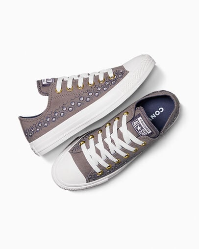 Converse Chuck Taylor All Star Embroidered Florals Women Sneakers Brown / Brown / White NZ | C-41285979