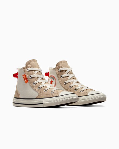 Converse Chuck Taylor All Star Kids' Canvas Shoes Beige / Orange NZ | C-30619759