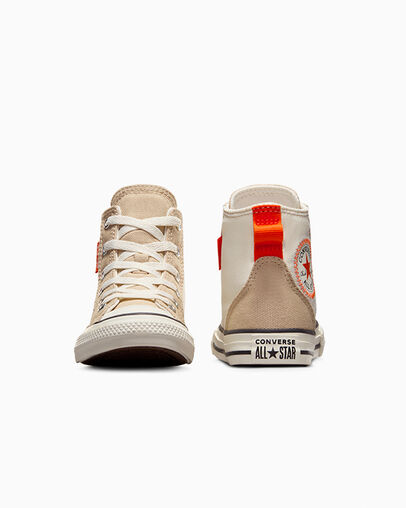 Converse Chuck Taylor All Star Kids' Canvas Shoes Beige / Orange NZ | C-30619759