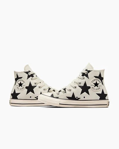 Converse Chuck Taylor All Star Large Stars Women Sneakers White NZ | C-43957089