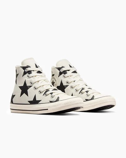 Converse Chuck Taylor All Star Large Stars Women Sneakers White NZ | C-12367589