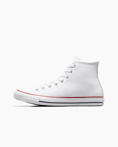 Converse Chuck Taylor All Star Leather Men Sneakers White NZ | C-92375189
