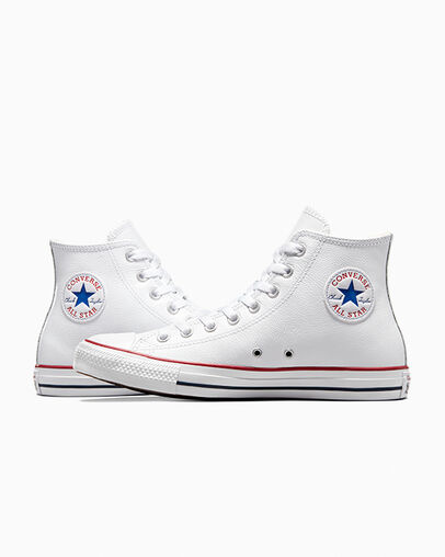Converse Chuck Taylor All Star Leather Men Sneakers White NZ | C-92375189