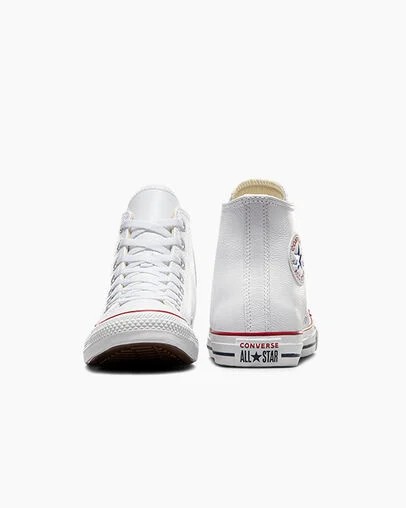 Converse Chuck Taylor All Star Leather Men Sneakers White NZ | C-92375189