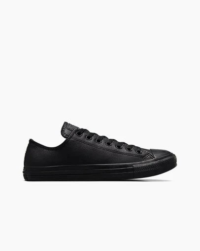 Converse Chuck Taylor All Star Leather Men Tennis Shoes Black NZ | C-45910389