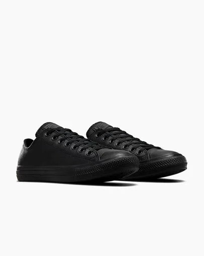 Converse Chuck Taylor All Star Leather Men Tennis Shoes Black NZ | C-45910389