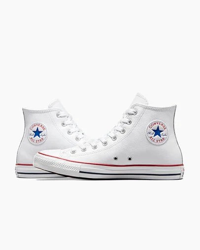 Converse Chuck Taylor All Star Leather Women Sneakers White NZ | C-41596289