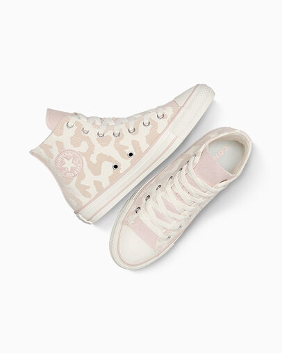Converse Chuck Taylor All Star Leopard Kids' Sneakers White / Grey NZ | C-60184329