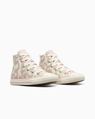 Converse Chuck Taylor All Star Leopard Kids' Sneakers White / Grey NZ | C-72490589